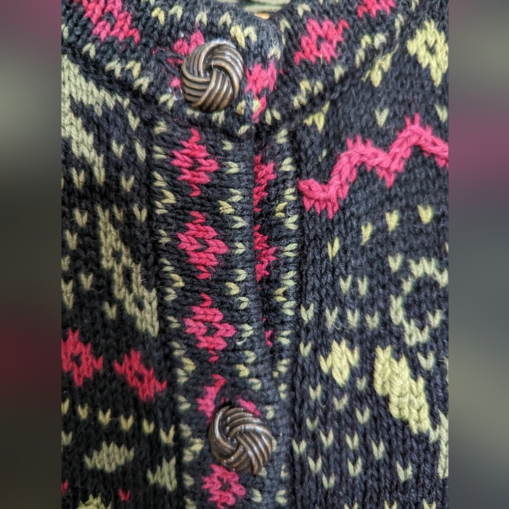 Vintage Nomadic Traders Sweater Cardigan Medium - Picture 4 of 8